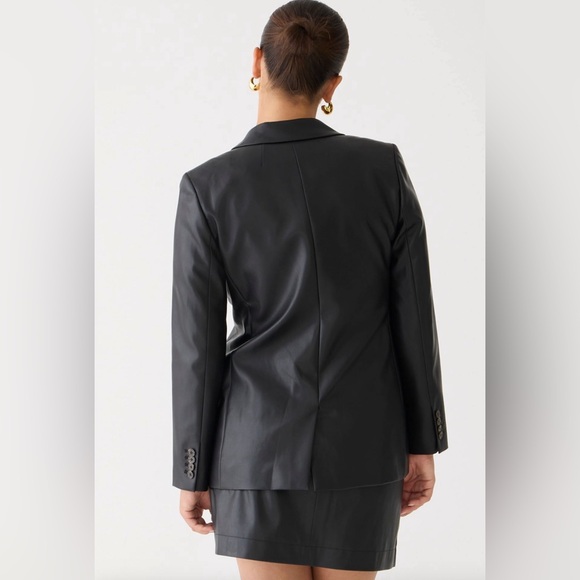 J.Crew Willa blazer in faux leather - Picture 3 of 11